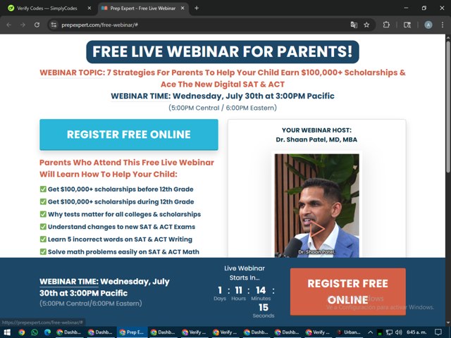 Prep Expert checkout page showing Prep Expert discount code box | Screenshot taken by SimplyCodes community member on Jul 29, 2025