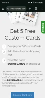 BONUSCARDS coupon verification screenshot