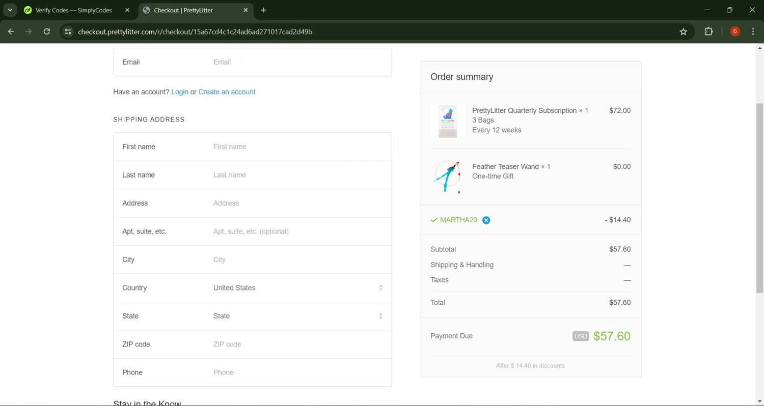 PrettyLitter Promo Codes 20 Off June 2024
