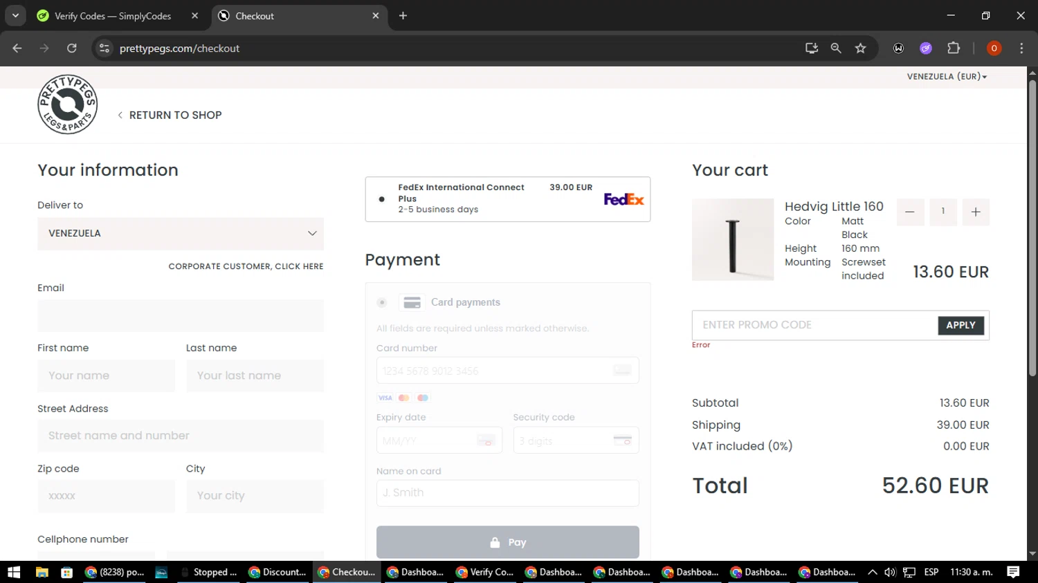 Prettypegs promo code screenshot showing code PRETTYFRIENDS15 applied at Prettypegs checkout page. Uploaded by SimplyCodes community member CleverSpotter3730 on Jun 4, 2025