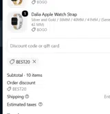 Pretty Straps coupon verification screenshot