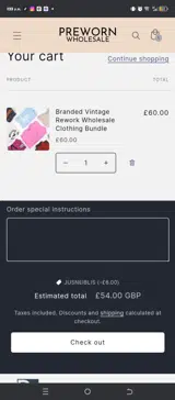 JUSNEIBLIS coupon verification screenshot
