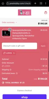 LUIS26 coupon verification screenshot