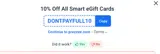 DONTPAYFULL10 coupon verification screenshot