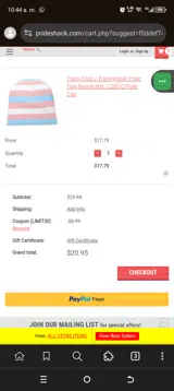 LIMIT30 coupon verification screenshot