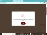 SPRINGTREAT coupon verification screenshot