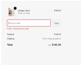 NEWSLETTER20 coupon verification screenshot