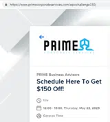 epicchallenge150 coupon verification screenshot