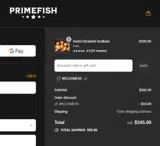 WELCOME55 coupon verification screenshot