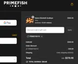 PRIMEFISH10 coupon verification screenshot