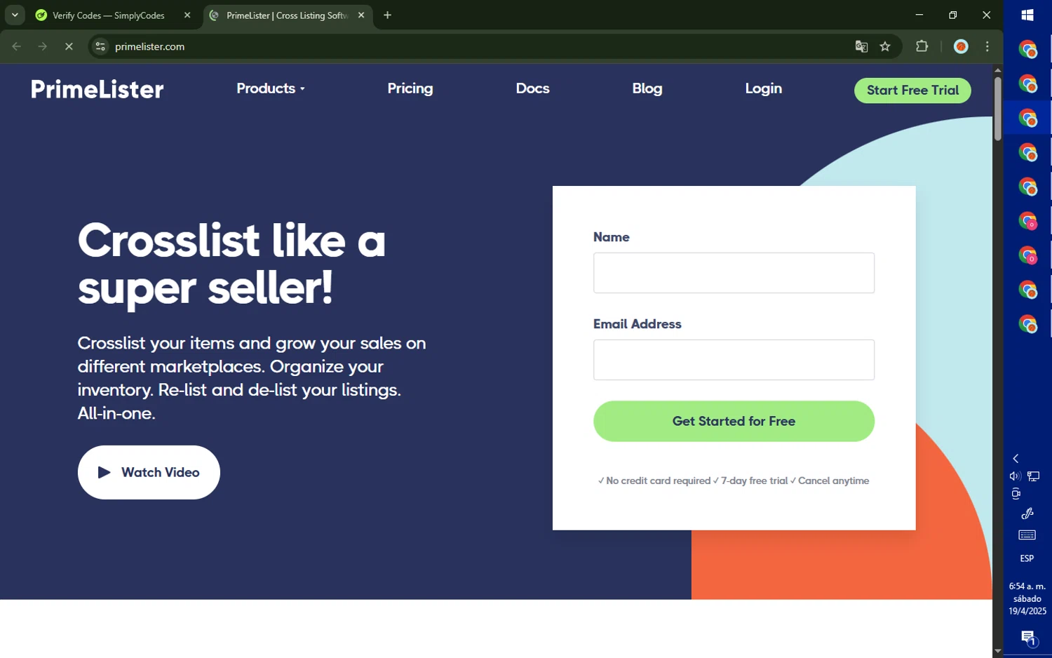 PrimeLister discount code screenshot showing code BEA-273 applied at PrimeLister checkout page. Uploaded by SimplyCodes community member SalePhoenix823 on Apr 19, 2025