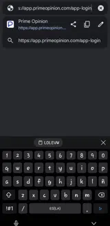 Prime Opinion US coupon verification screenshot