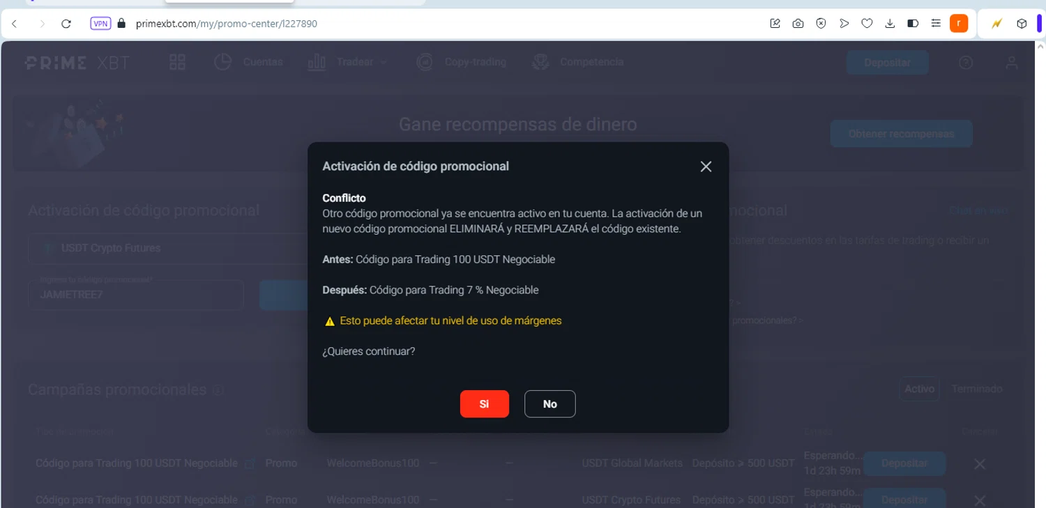 PrimeXBT checkout page showing PrimeXBT promo code box | Screenshot taken by SimplyCodes community member on Mar 20, 2024