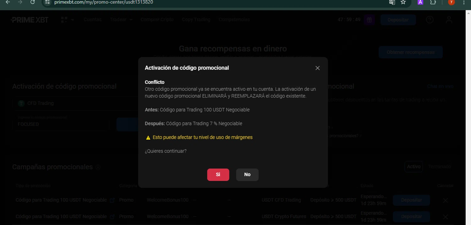 PrimeXBT checkout page showing PrimeXBT promo code box | Screenshot taken by SimplyCodes community member on Jul 2, 2024