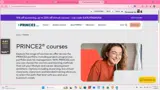 Prince2.com coupon verification screenshot