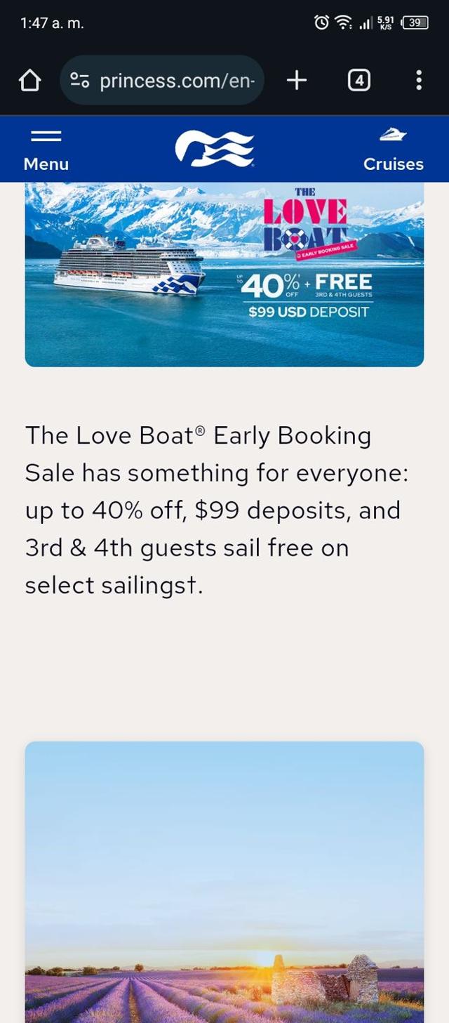 Princess Cruises checkout page showing Princess Cruises promo code box | Screenshot taken by SimplyCodes community member on Oct 30, 2024