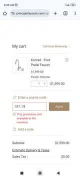 GET_15 coupon verification screenshot