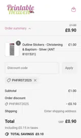 PHFIRST2025 coupon verification screenshot
