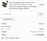 SAVE10OFF coupon verification screenshot