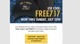FREE717 coupon verification screenshot