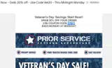 VET20 coupon verification screenshot