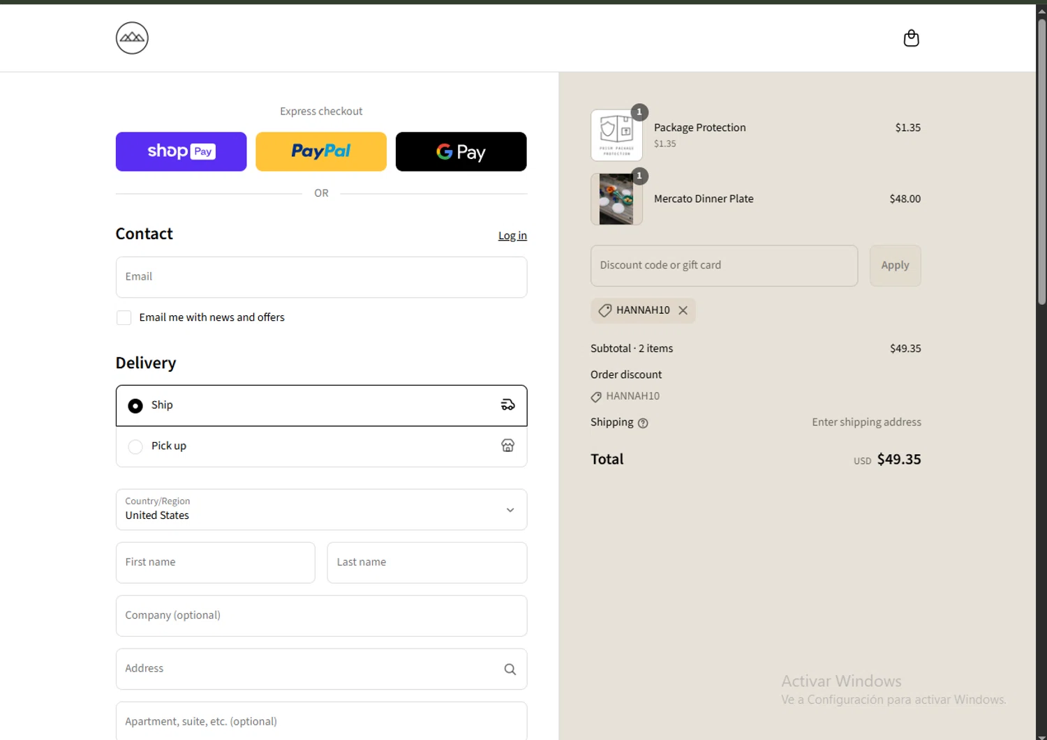Prism Boutique promo code screenshot showing code HANNAH10 applied at Prism Boutique checkout page. Uploaded by SimplyCodes community member RoyalVirtuoso4479 on Jul 22, 2025