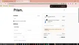 Prism coupon verification screenshot