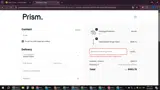 Prism coupon verification screenshot