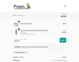 Prism coupon verification screenshot