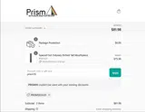 Prism coupon verification screenshot