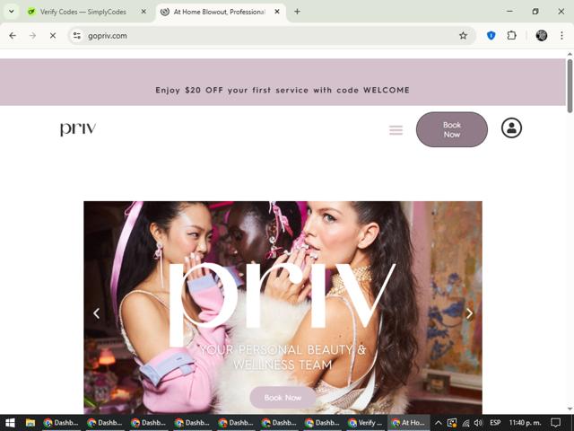 Priv checkout page showing Priv promo code box | Screenshot taken by SimplyCodes community member on Sep 3, 2025