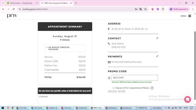 Priv checkout page showing Priv promo code box | Screenshot taken by SimplyCodes community member on Aug 29, 2025