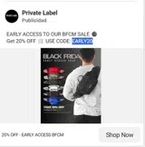 Private Label NYC coupon verification screenshot
