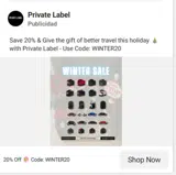 Private Label NYC coupon verification screenshot