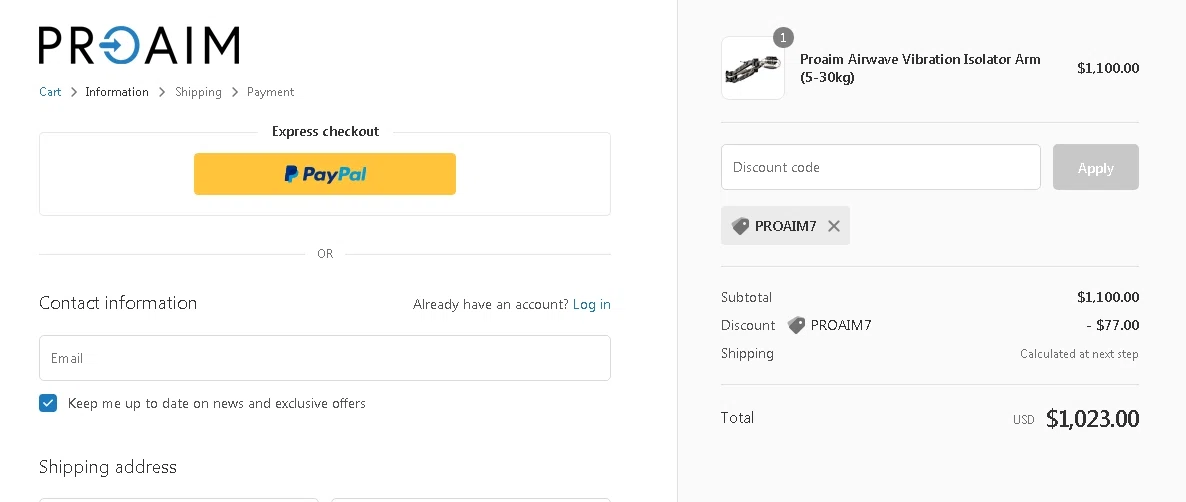 how to use Proaim coupons