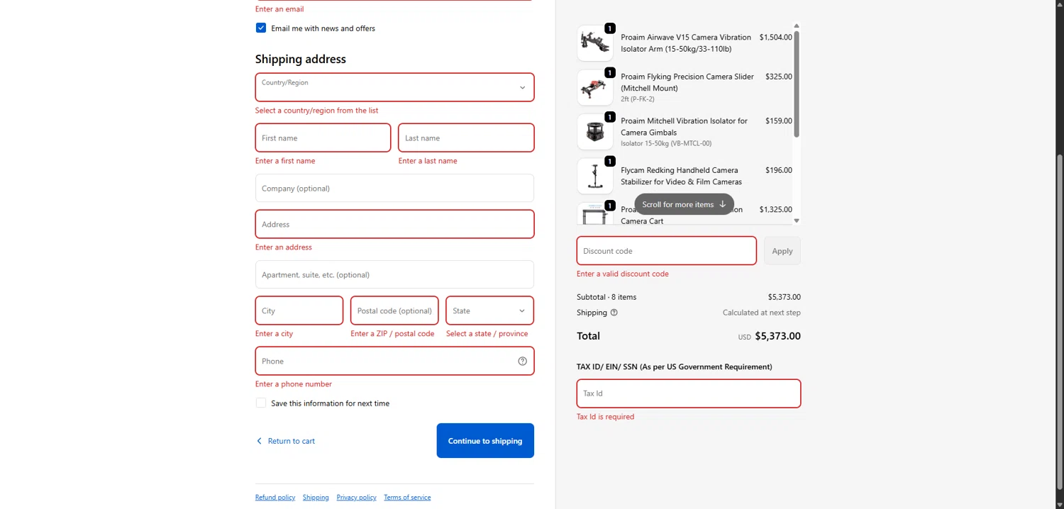 Proaim discount code screenshot showing code SJ3GTPMP applied at Proaim checkout page. Uploaded by SimplyCodes community member SilverLynx3397 on Dec 16, 2025