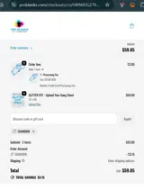 ZHANDRIK coupon verification screenshot