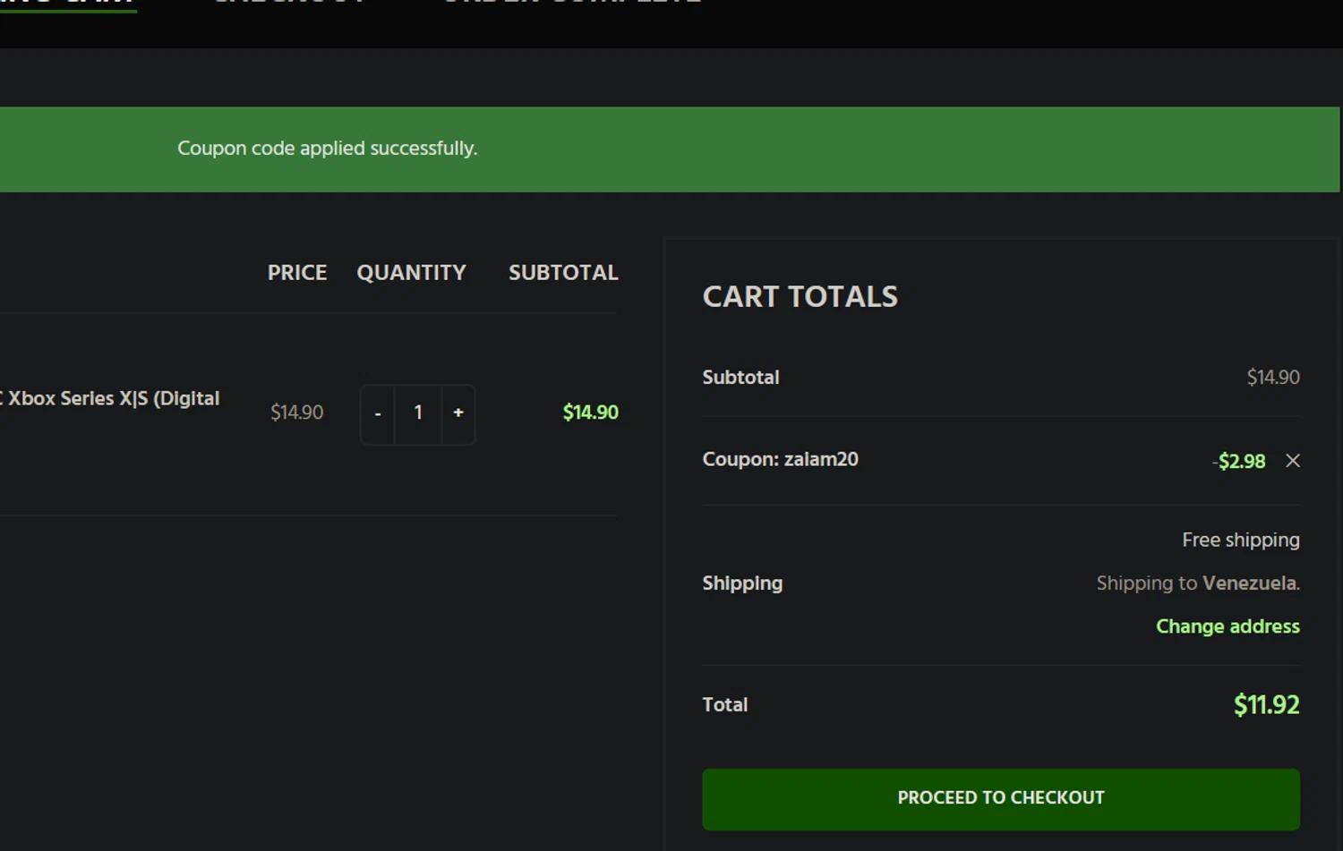 ProductKeys.com checkout page showing ProductKeys.com coupon code box | Screenshot taken by SimplyCodes community member on Jan 4, 2026