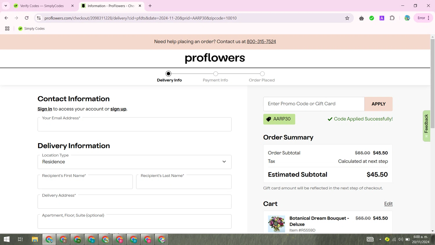 how to use ProFlowers coupons