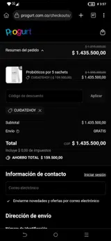 CUIDATEHOY coupon verification screenshot