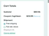 Project Amino coupon verification screenshot