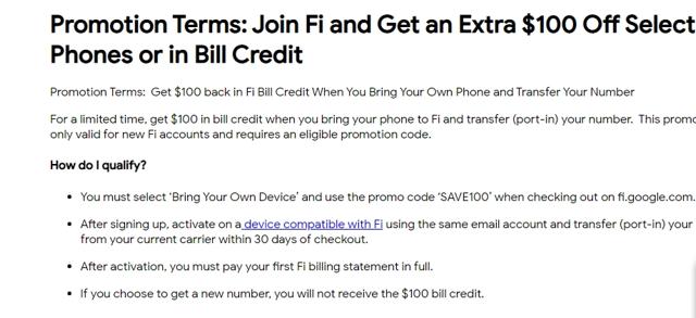 Google Fi checkout page showing Google Fi promo code box | Screenshot taken by SimplyCodes community member on Jul 6, 2021