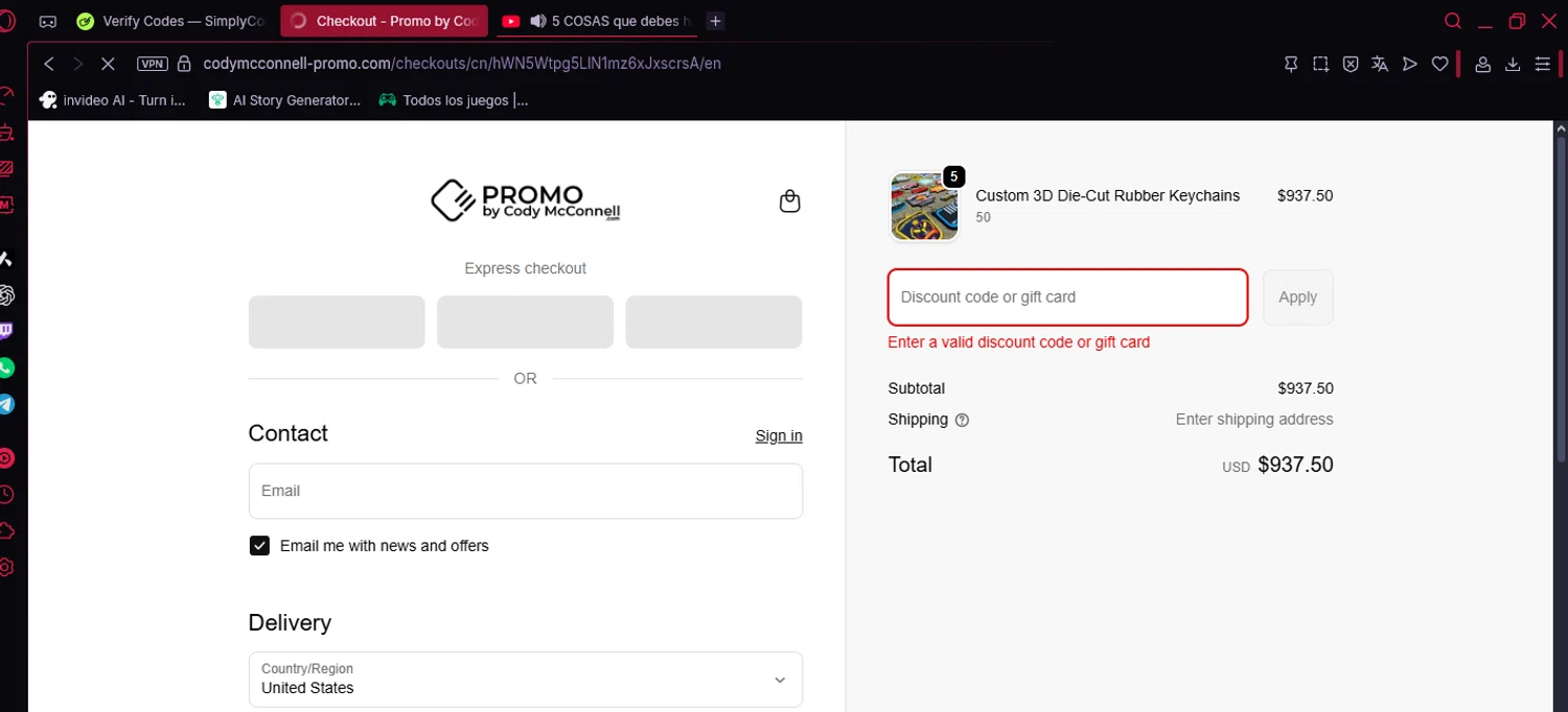 Promo by Cody McConnell promo code screenshot showing code GET10 applied at Promo by Cody McConnell checkout page. Uploaded by SimplyCodes community member SavvyWizard7346 on Nov 21, 2025