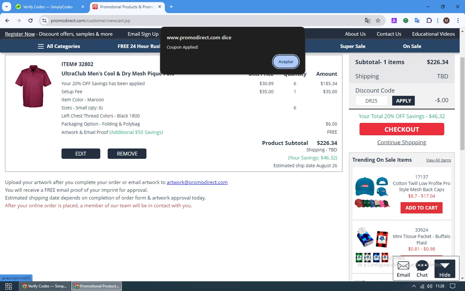how to use Promo Direct coupons