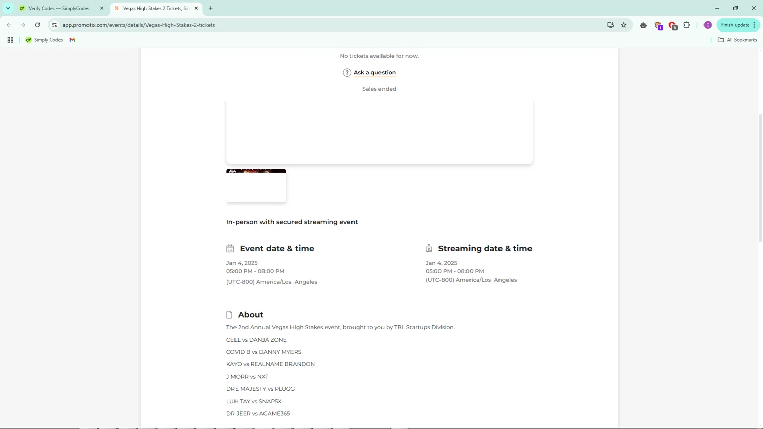 PromoTix discount code screenshot showing code KAYO applied at PromoTix checkout page. Uploaded by SimplyCodes community member WiseWarden6423 on Mar 3, 2025