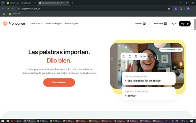 Pronounce checkout page showing Pronounce promo code box | Screenshot taken by SimplyCodes community member on Mar 26, 2025