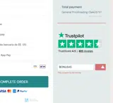 Proofread Anywhere coupon verification screenshot