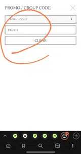 PKGBIS coupon verification screenshot