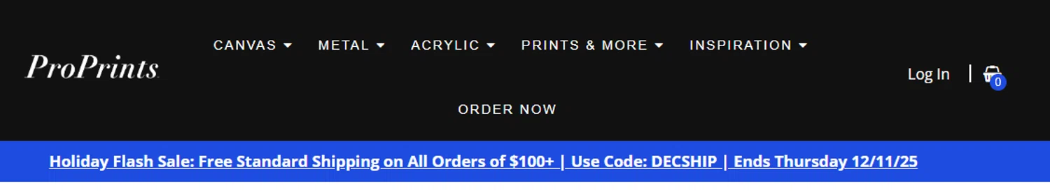 Pro Prints discount code screenshot showing code DECSHIP applied at Pro Prints checkout page. Uploaded by SimplyCodes community member eudorasuarez on Dec 4, 2025