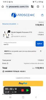new10 coupon verification screenshot